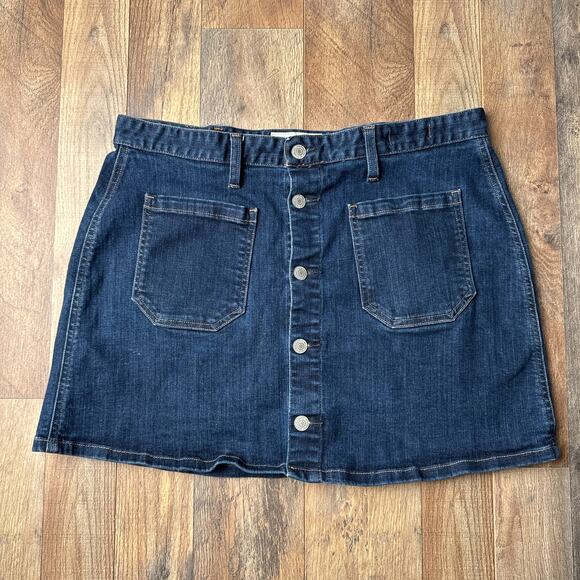 Ralph Lauren Denim Supply Denim Skirt Women's Size 32 Blue Mini Preppy 4811 - Picture 1 of 8